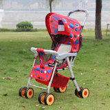 婴儿车 加宽加大可坐可躺宝宝推车 轻便易折叠婴儿四轮手推车包邮