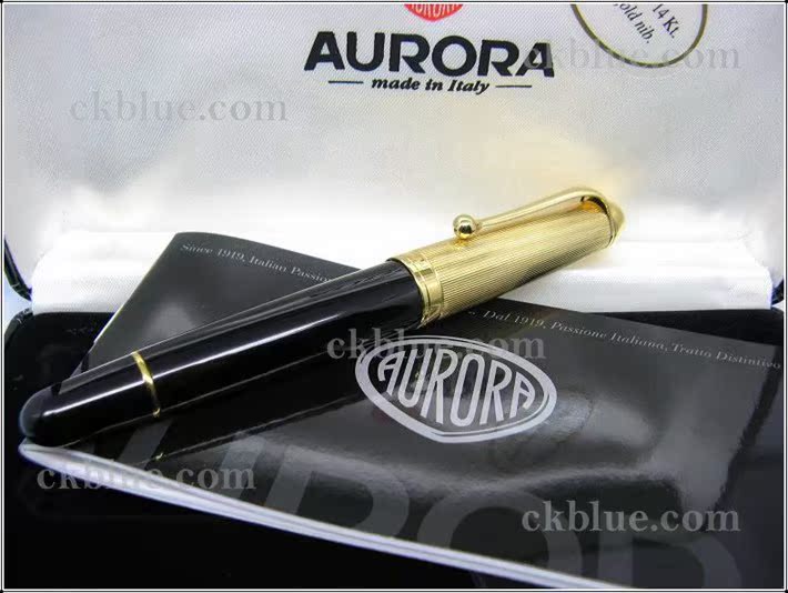 意大利 aurora 奥罗拉 88系列 801 金帽子 钢笔
