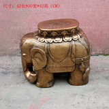 树脂象凳东南亚大象换鞋凳子风水招财象凳工艺品玄关摆件花盆底座
