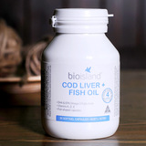 现货 澳洲BIO ISLAND宝宝婴幼儿鱼油鳕鱼肝油助钙吸收DHA+VD 90粒