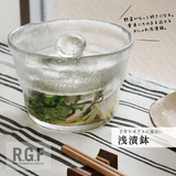 现货 日本进口KINTO 雾玻重石 一夜渍 玻璃腌菜罐渍物瓶泡菜器皿