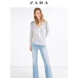 ZARA 女装 装饰条纹衬衫 01821050044