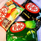 日本进口零食 kitkat雀巢奇巧 宇治巧克力威化夹心饼干 三款组合