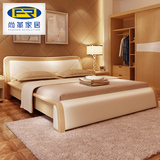 尚革家具 全实木床 白蜡木现代简约卧室环保双人床1.5米1.8米3509