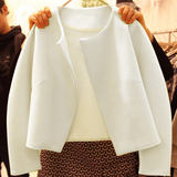 2015秋装新款女装短外套韩版时尚小香风百搭小西装外套小披肩开衫