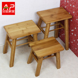楠竹小板凳小凳子实木矮凳儿童凳方凳木凳洗脚凳创意时尚简约包邮