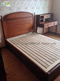 美式实木双人床1米51米8欧式床高箱床实木储物床实拍实木家具定制