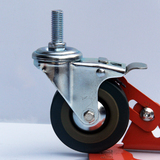 轮子 脚轮 万向轮2寸2.5寸3寸耐磨PVC轮静音带刹车家具工业用轮