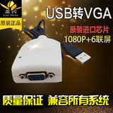 usb转vga接口转换器多屏视频转接头线苹果笔记本WIN10投影仪1080P