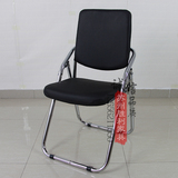 特价皮革加厚钢管折叠椅 会议室培训椅 会客洽谈接待椅 办公椅
