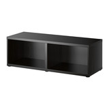 【宜家IKEA正品代购】贝达 框架电视柜(120x40x38白色/橡木/黑褐)