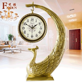 梵顿欧式大号创意纯铜仿古挂钟现代时尚客厅摆件时钟别墅高端座钟
