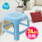 茶花塑料凳藤面小方凳子宝宝凳儿童凳小矮凳凳子换鞋凳塑料凳子