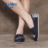 Tt&Mm/汤姆斯 2016春季新款欧美手绘涂鸦帆布鞋男 低帮套脚懒人鞋