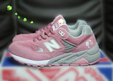 芭比N字母鞋 580粉红色女生运动鞋 增高款休闲跑步鞋搭配九分裤