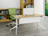 新款高档移动培训桌办公折叠桌学生课桌条桌拼装小会议桌椅堆叠放