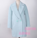 BIRD PEACE2015冬装新品女装羊毛大衣韩版中长款外套A1AA5432045