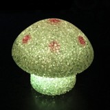 七彩水晶蘑菇小夜灯 led粒子灯 广场夜市地摊 套圈圈  发光玩具