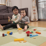 日本进口客厅浴室防滑垫厨房地垫餐厅地毯儿童拼接爬行垫拼图地垫