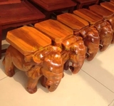 实木镇宅大象凳子越南红木大象凳招财纳福居家风水摆件木雕实用品
