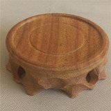 圆形实木根雕底座复古工艺品摆件玉器奇石茶壶茶具底座托架