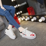 韩版系带小白鞋厚底板鞋运动鞋休闲单鞋女学院风学生鞋跑步女鞋子