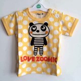 【正品】ZOOMIC儿童男女童 新款可爱正反熊猫 熊猫蛙贴布短袖T恤3