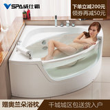 威仕霸VSPA恒温按摩浴缸亚克力成人家用扇形双人冲浪浴缸浴盆浴池