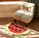 韩式客厅可爱卡通红色西瓜柠檬 卧室地毯地垫 门垫防滑垫吸水垫
