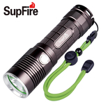 SupFire强光手电筒L5迷你L2高亮T6家用LED远射充电神火26650