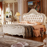 皇家玫瑰家具 欧式双人床法式床 橡木实木雕花床