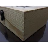 子收纳盒储物盒木盒子带锁 大号可放A4纸族谱长方形仿古小木头箱