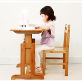 儿童学习桌椅套装实木书桌折叠桌可升降桌写字小学生组合楠竹包邮
