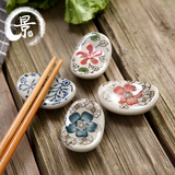 日式陶瓷餐具筷架zakka和风瓷器陶瓷筷子架筷子枕筷托筷座餐厅