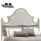 欧美式实木软包布艺床头板床屏酒店卧室单双人床头靠背定制床头板