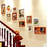 廊客厅创意过道背景墙壁装饰挂墙相框组合画框欧式楼梯照片墙面走
