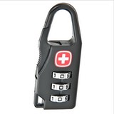 瑞士军刀行李箱包密码锁双肩电脑包 插卡装背包小锁防盗合金挂锁