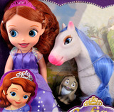 迪士尼沙龙娃娃索菲亚小公主 儿童芭比娃娃礼物套装女孩玩具包邮