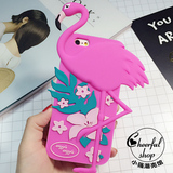 韩国潮牌火烈鸟iphone6s手机壳硅胶保护套个性6plus防摔软套外壳