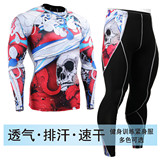 男士春秋户外跑步运动装pro紧身衣透气训练弹力裤健身运动衣套装