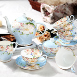 千典咖啡杯套装欧式茶具15头咖啡具骨瓷英式下午茶茶具红茶陶瓷