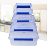长方形塑料保鲜盒透明塑料食品盒大容量收纳盒储物盒密封盒批发