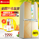 电器城KEG/韩电 BCD-387DCV4J韩电冰箱多门电冰箱家用 四门对开门