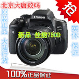 Canon/佳能 EOS 750D套机18-135 STM 入门级单反数码相机大陆行货