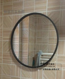 特价欧式铁艺镜圆形镜子化妆镜浴室镜穿衣镜创意镜挂镜椭圆形镜子