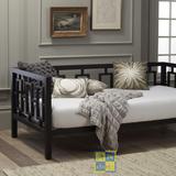 黑色新古典全实木沙发床定制简约欧式田园松木橡木美式沙发床家具