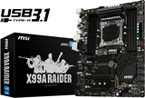MSI/微星 X99A RAIDER X99超频游戏主板 带USB3.1接口 LGA2011-3