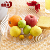 青苹果创意玻璃干果盘糖果盘 欧式时尚创意瓜果盘干果盒