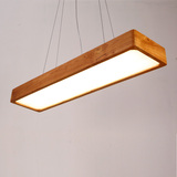 现代简约北欧实木LED办公室餐厅书房阳台吊灯设计师创意工程灯具
