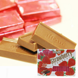 日本进口零食品Meiji明治草莓钢琴巧克力26枚120G精致礼盒装